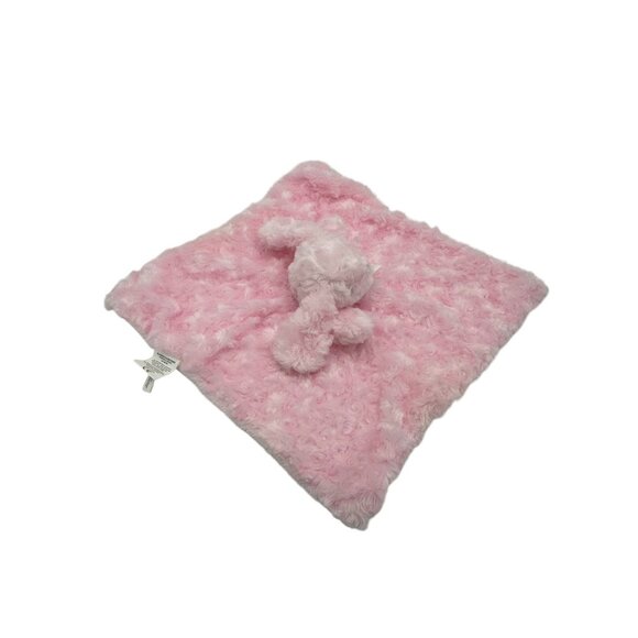 Blankets and Beyond Pink Dog Lovey Swirled Soother Security Blanket‎ Soft Cuddly - Picture 6 of 9